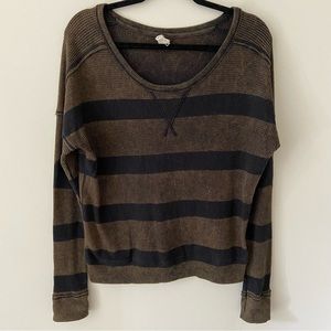 Free People Striped Thermal